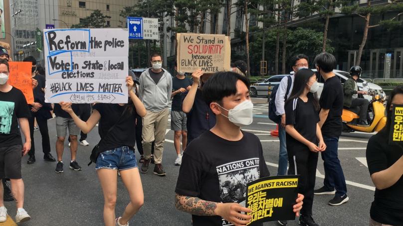 Black Lives Matter protest in Seoul