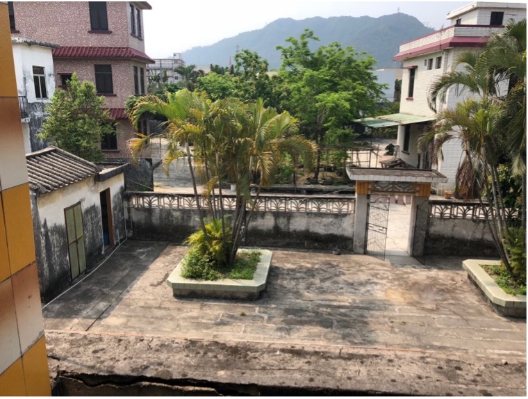 A residential courtyard in China.