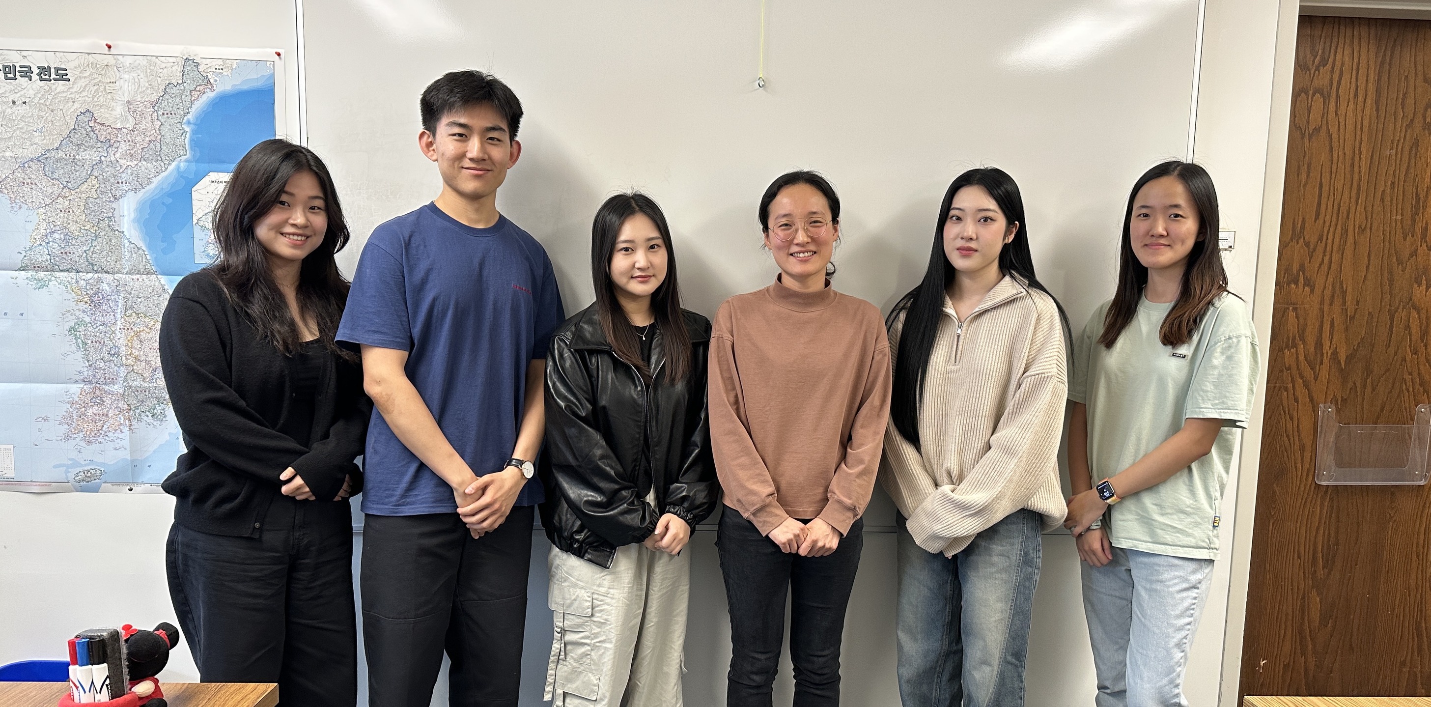 EAP Postdoc Soyi Kim with Korean language students