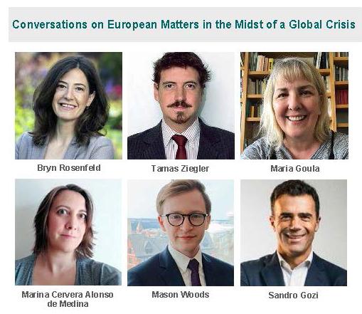 Conversations on European Matters in the Midst of a Global Crisis panelists