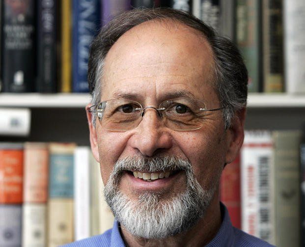 FILE - In this Monday, April 17, 2006, file photo, author Martin J. Sherwin, poses for a photo in Washington.(AP Photo/Manuel Balce Ceneta, File)