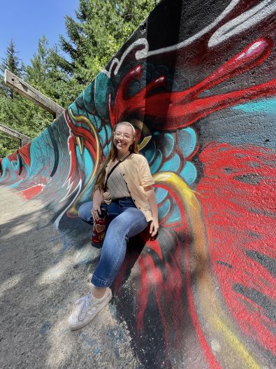 Aleksandra Waledziak poses in Sarajevo