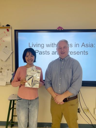 Xintong Chen and Dan Ferguson posing.