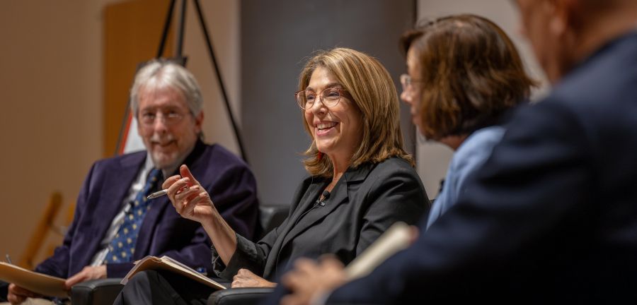 Panel of Cornell democracy experts joined Klein after Bartels lecture, Oct. 23, 2024