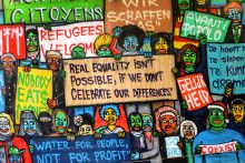 Race and Racism Across Border theme graffiti