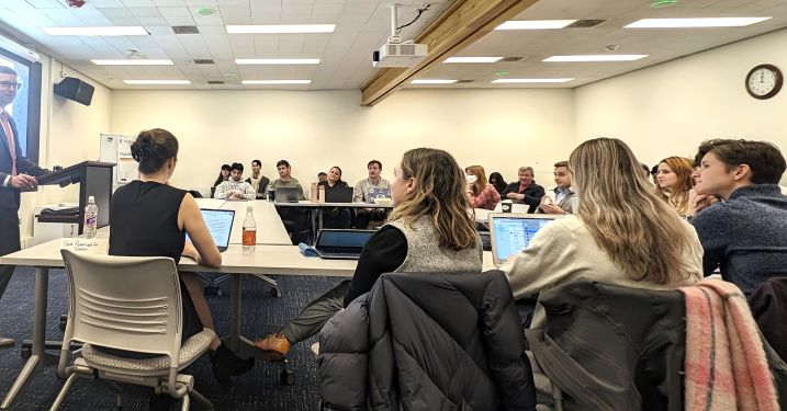 A group photo of Reppy Seminar spring 24 attendees