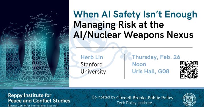 When AI Safety Isn’t Enough—Managing Risk at the AI/Nuclear Weapons Nexus
