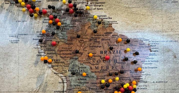 South America map