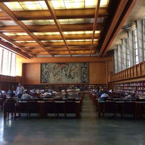 Reading Room Inside the Portuguese National Library