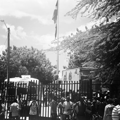 Men and women being illegally deported by Dominican military personnel. Many of the deportees identify as Dominicans of Haitian descent and as such, do not speak Haitian Creole, have never visited Haiti, nor have family in Haiti.